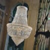 Italialainen pussikruunu Saga kulta tai kromi aidot kristallit sisustusverkkokauppa portiikki fi