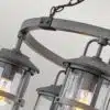 Kattokruunu terassille IP44 alumiini 6 lamppua suuri valaisimet portiikki.fi
