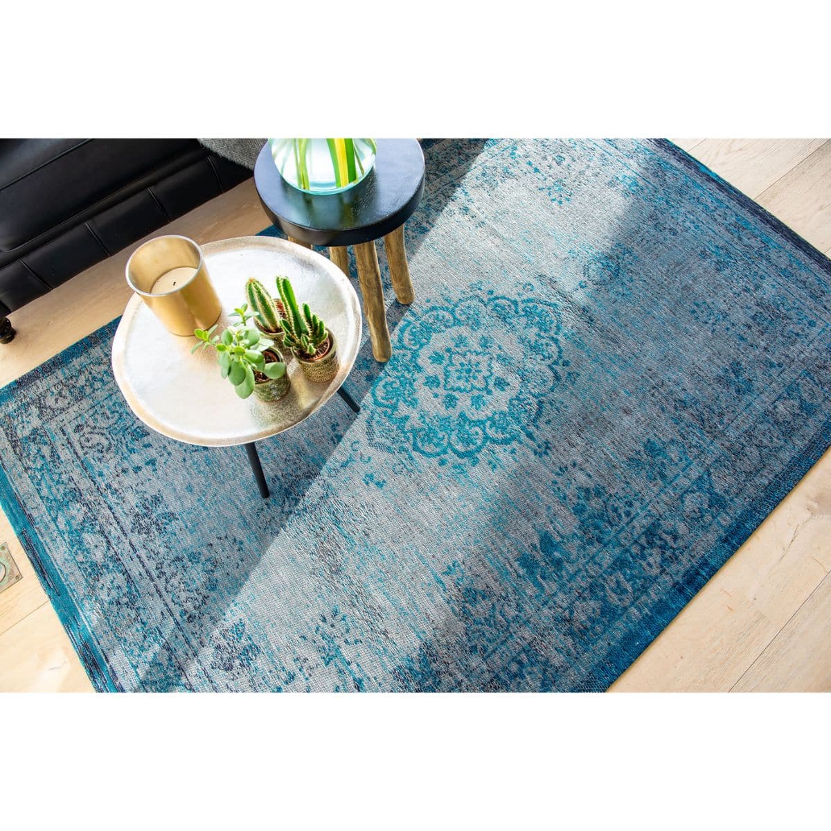 Louis De Poortere Grey Turquoise-matto, irtomatto, 5 kokoa - Image 3