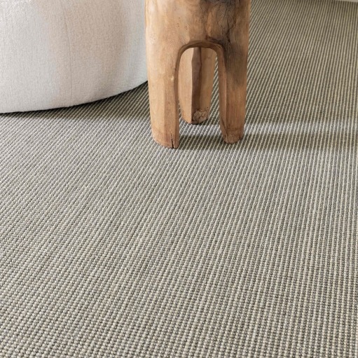 Tasibel City Stripe sisalmatto, 100 % sisal, 4 väriä, kantattu irtomatto, kokolattiamatto