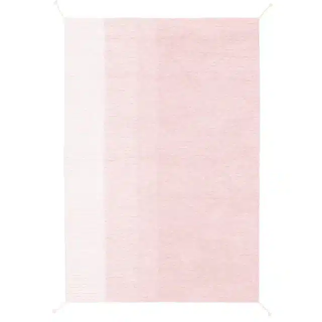 Vaaleanpunainen matto Gelato Pink konepestävä puuvillamatto käännettävä 120x160 cm Sisustusliike Portiikki Tampere