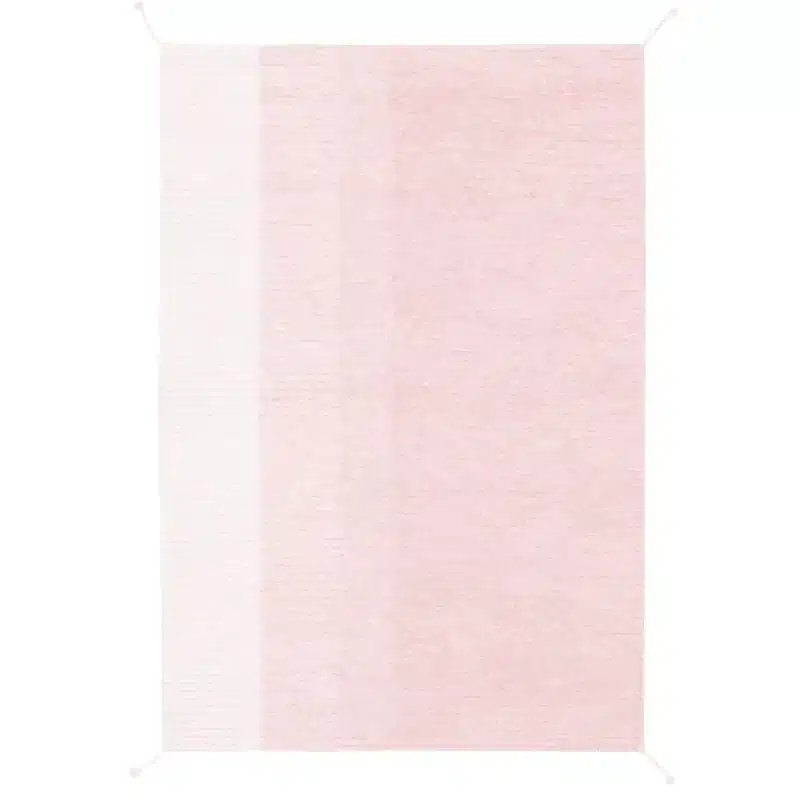 Vaaleanpunainen matto Gelato Pink konepestävä puuvillamatto käännettävä 120x160 cm Sisustusliike Portiikki Tampere